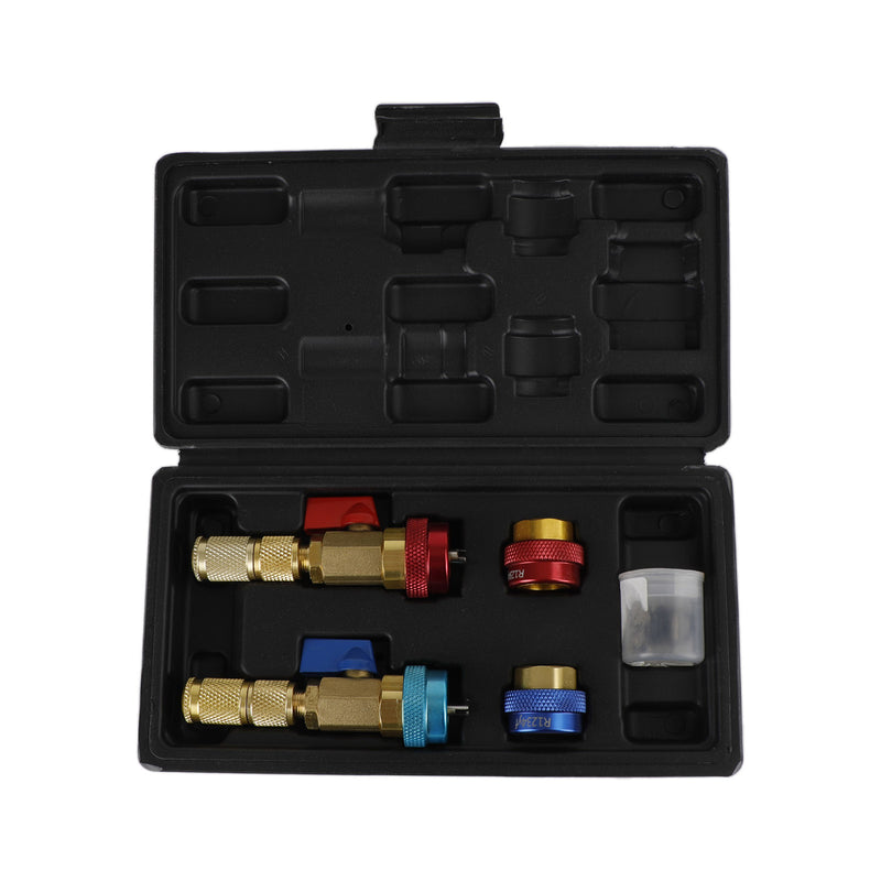 Ensemble d'outils de démontage et d'installation de noyau de valve de réfrigérant Outil de valve côté haut et bas