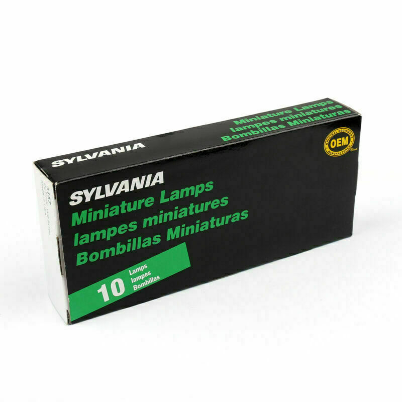 Lot de 10 ampoules miniatures Sylvania pour lampes OSRAM 2473MFX6 12 V 1,2 W BX8.4d