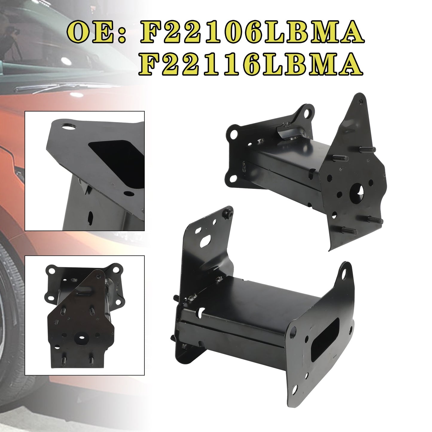 2022-2023 For Nissan Sentra SR Midnight Edition Bumper Bracket Set F22106LBMA F22116LBMA