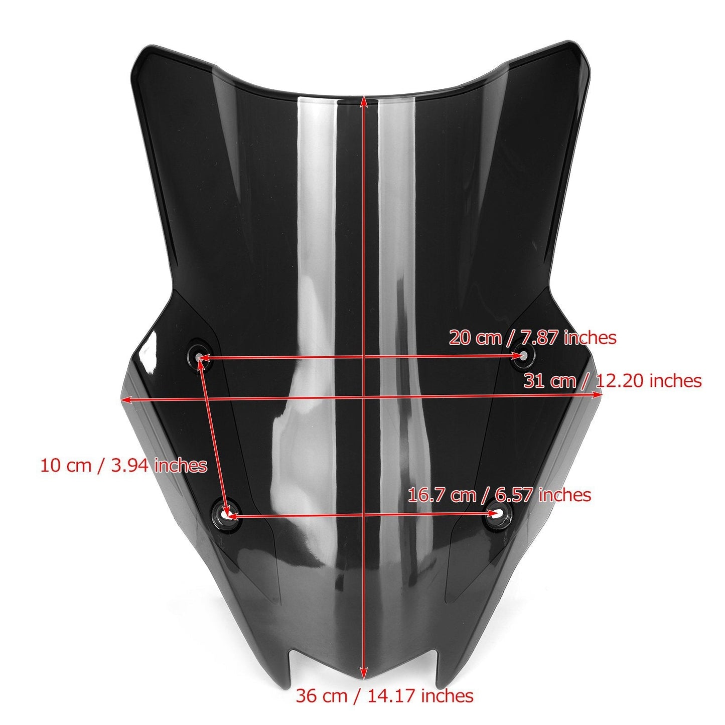 Pare-brise noir pour Kawasaki Z1000SX 2020-2023