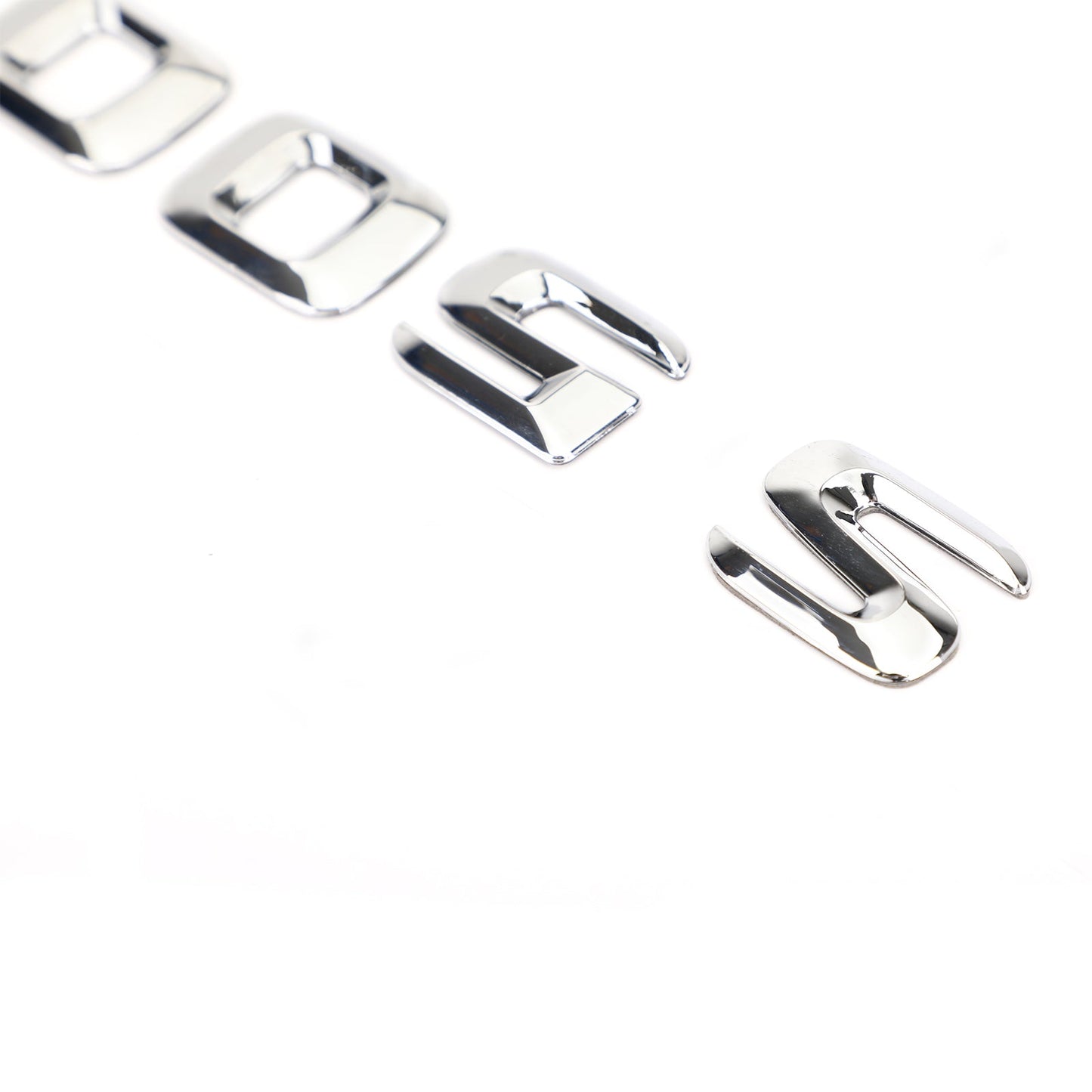 Emblème de coffre arrière, plaque signalétique, lettres et chiffres, compatible avec Mercedes S500, chromé