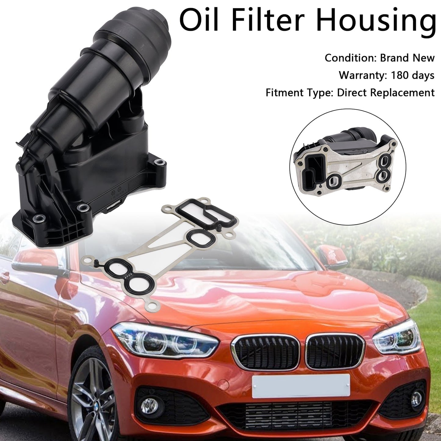 Boîtier de filtre à huile 7800066 11427800066 pour BMW Série 5 F10 2010-2016