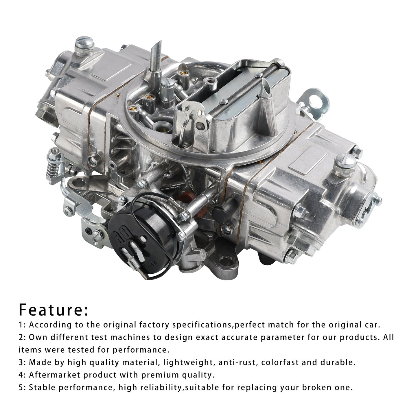 4 Barrel 650 CFM Brawler Double-Pumper Carburetor Electric Choke BR-67255