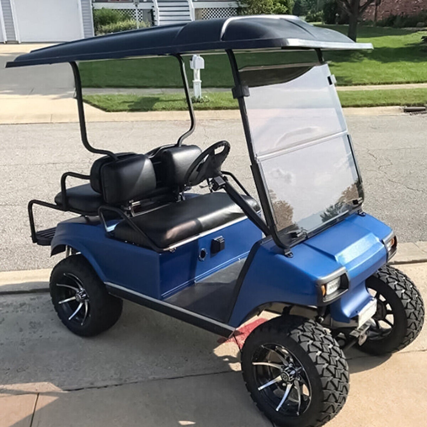 Housses de siège avant Club Car en cuir PU pour voiturette de golf DS d'avant 2000 (kaki)