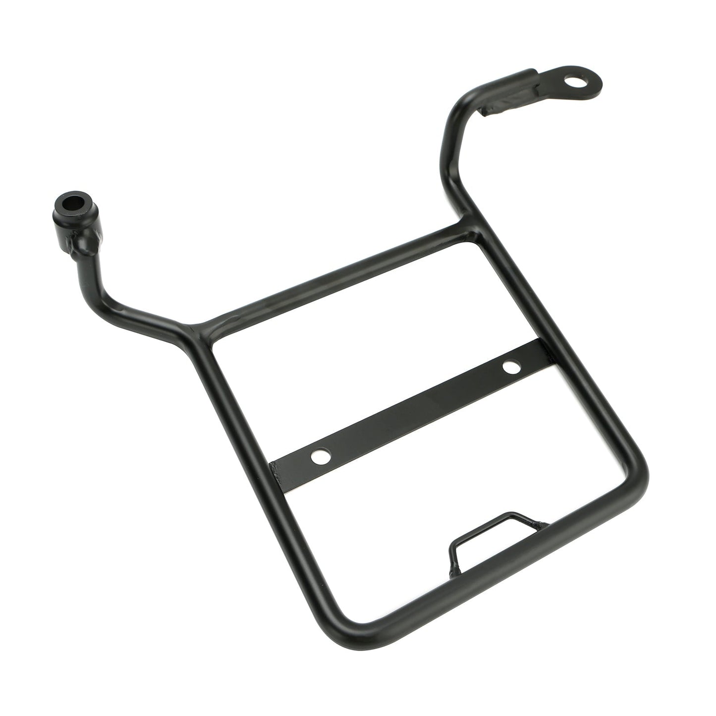 Soporte de montaje para alforja lateral, color negro, compatible con Honda CROSS CUB SUPER CUB, lado derecho.