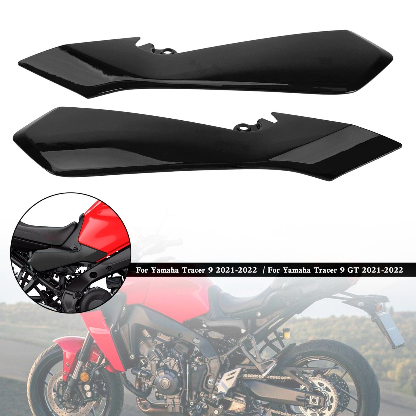 Capot de carénage de siège arrière latéral pour Yamaha Tracer 9 GT 2021-2022