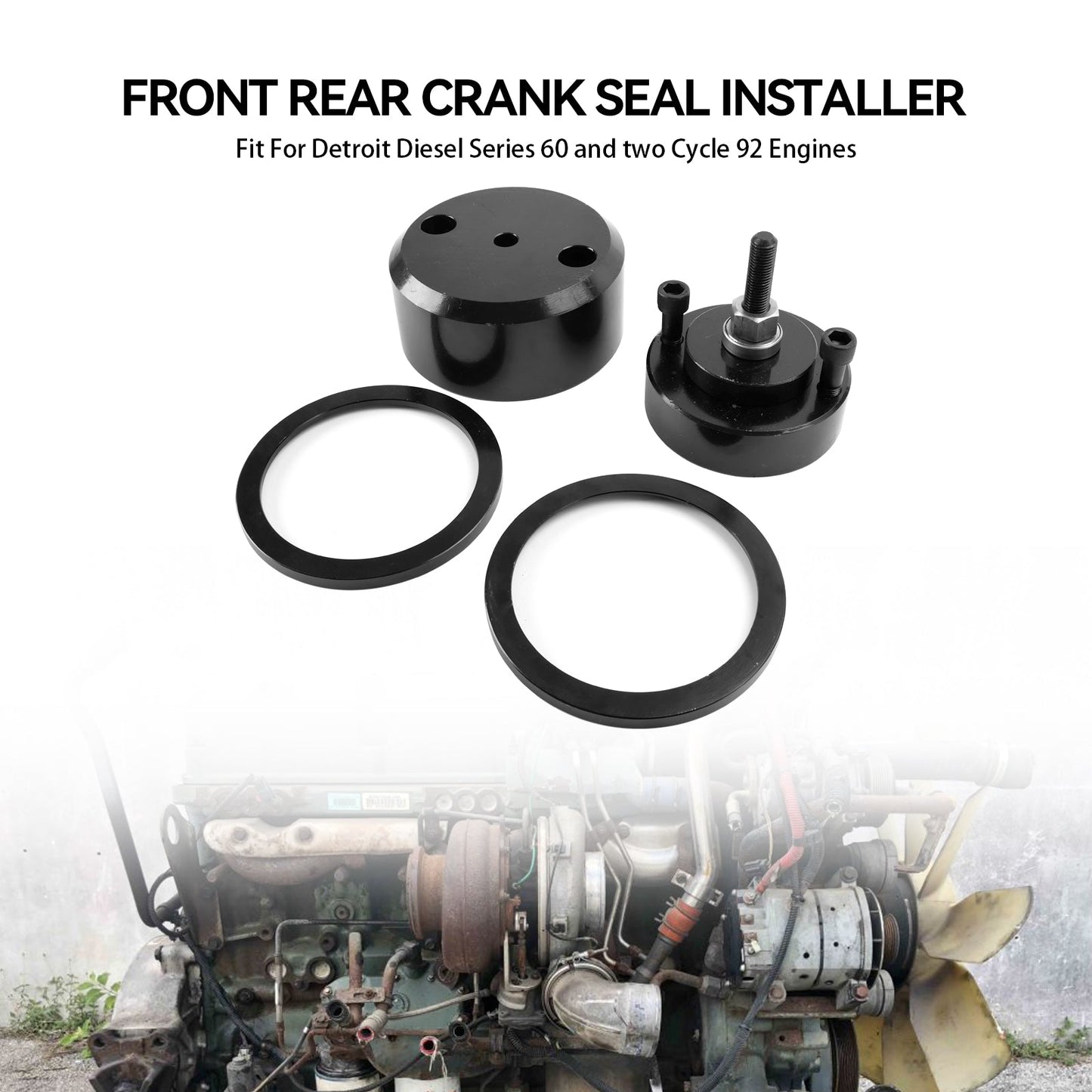 Detroit Diesel Series 60 12.7L 14L Front Rear Crank Seal Installer J-35686-B