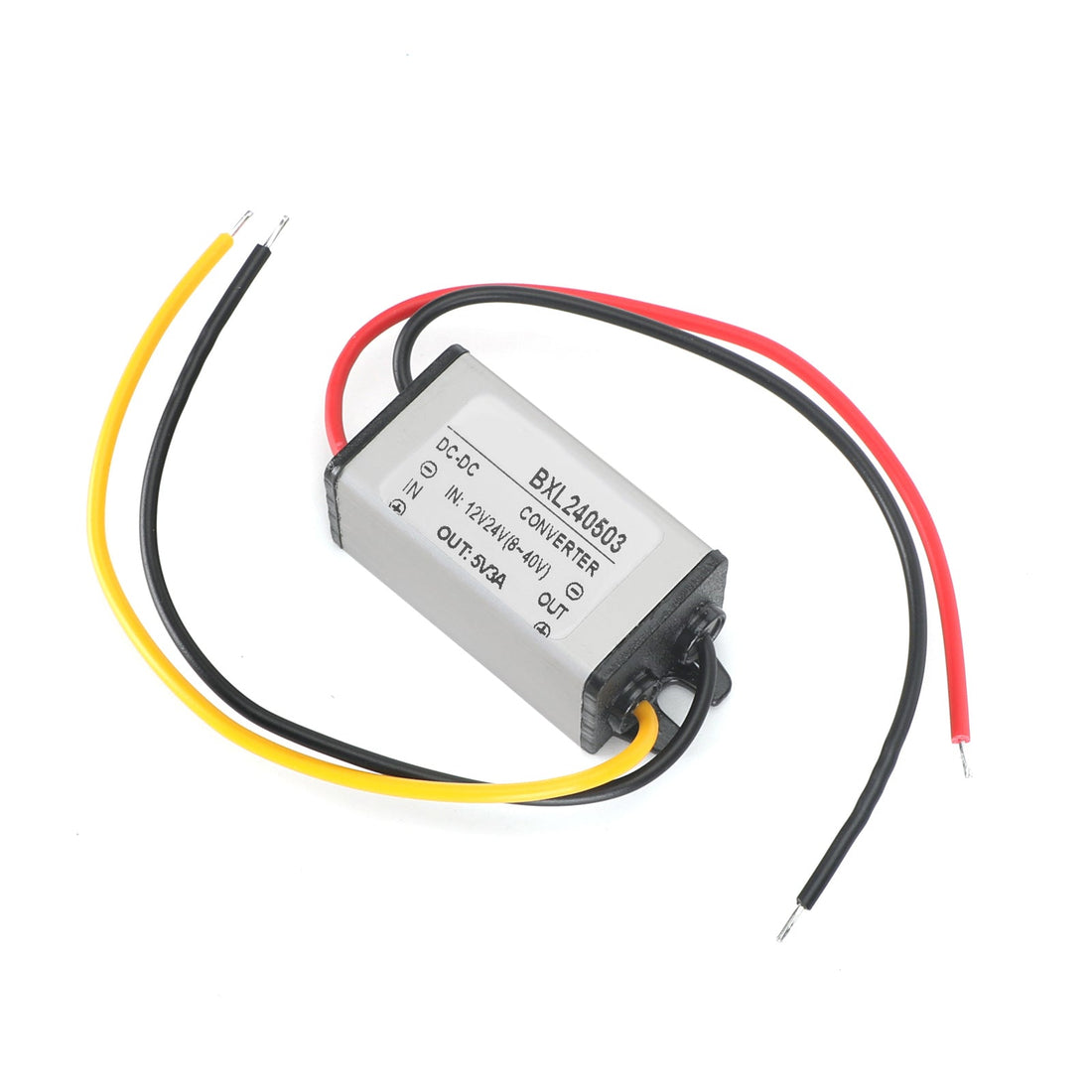 12V/24V to 5V 5A 25W Waterproof Converter Step Down Volt Module Power Supply, 12/24V-5V-3A