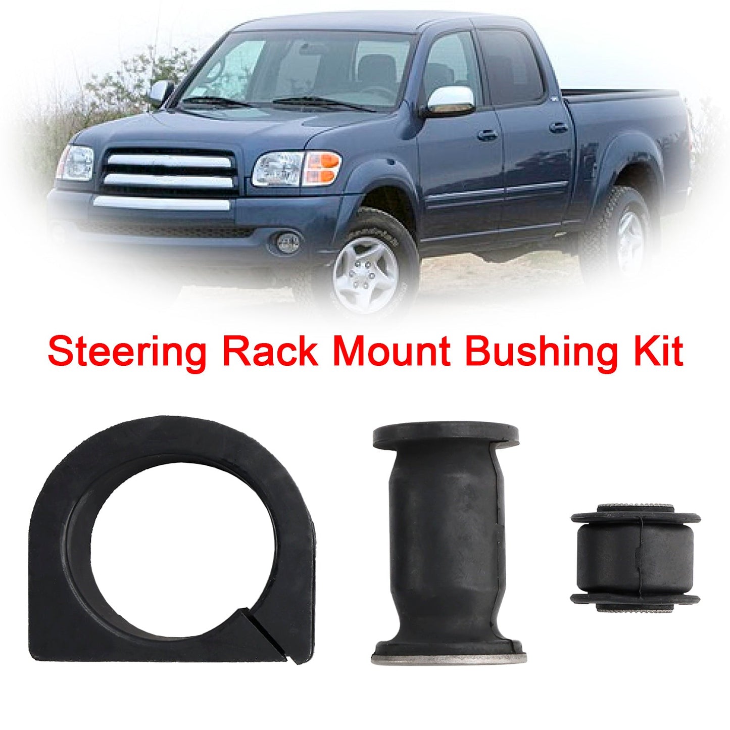 Kit de bujes de montaje de cremallera de dirección para Toyota Sequoia 2001-2007 45517-35010 44250-0C020