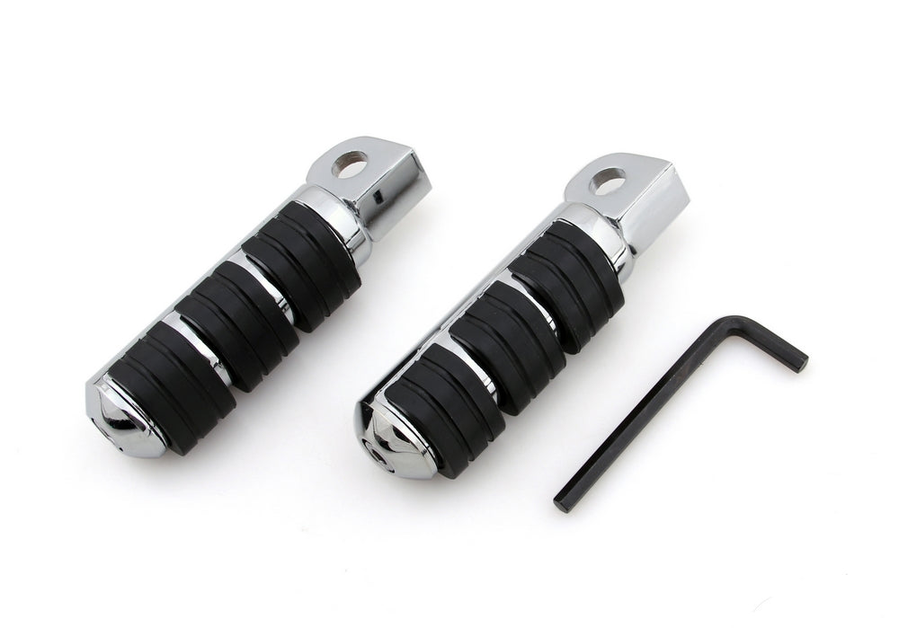 Repose-pieds avant Suzuki, noirs, pour Suzuki Marauder 1600 Boulevard M95 (avant) 2004-2006