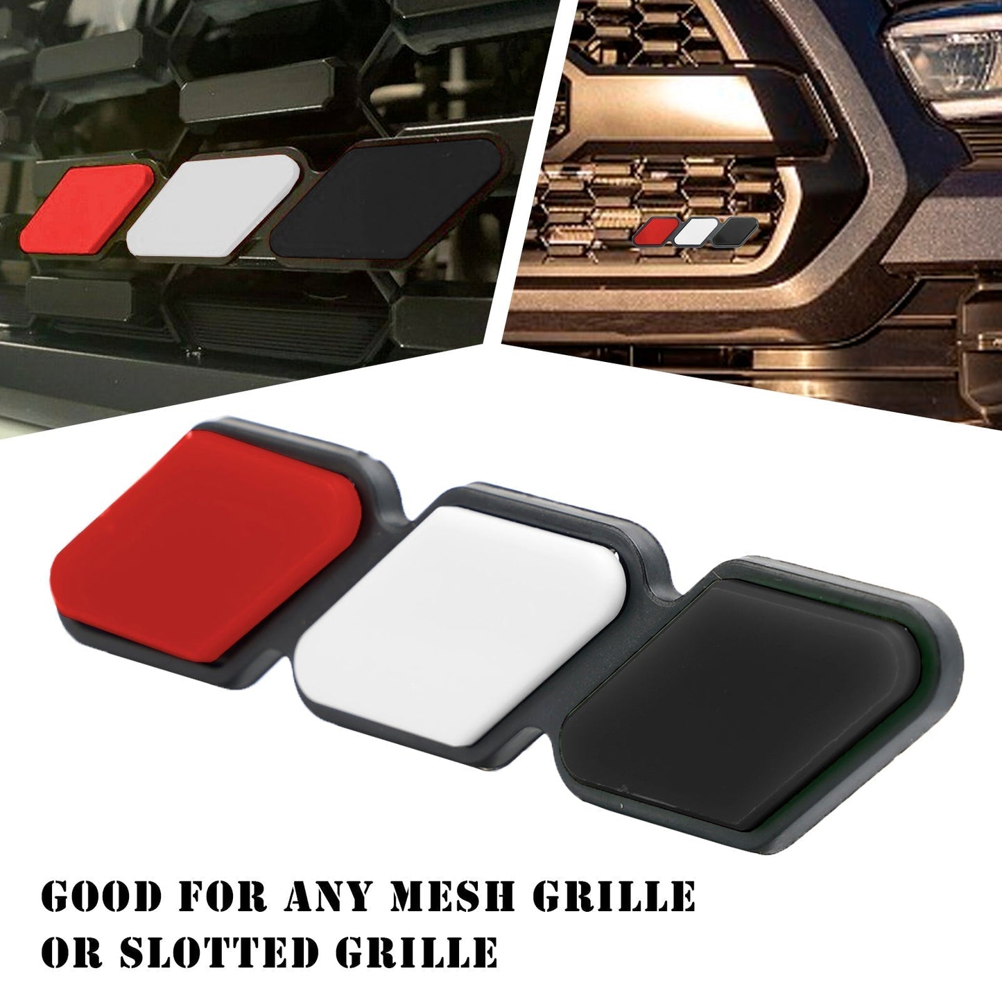 Emblème de calandre tricolore pour Toyota Tacoma TRD Tundra RAV4, accessoires de voiture