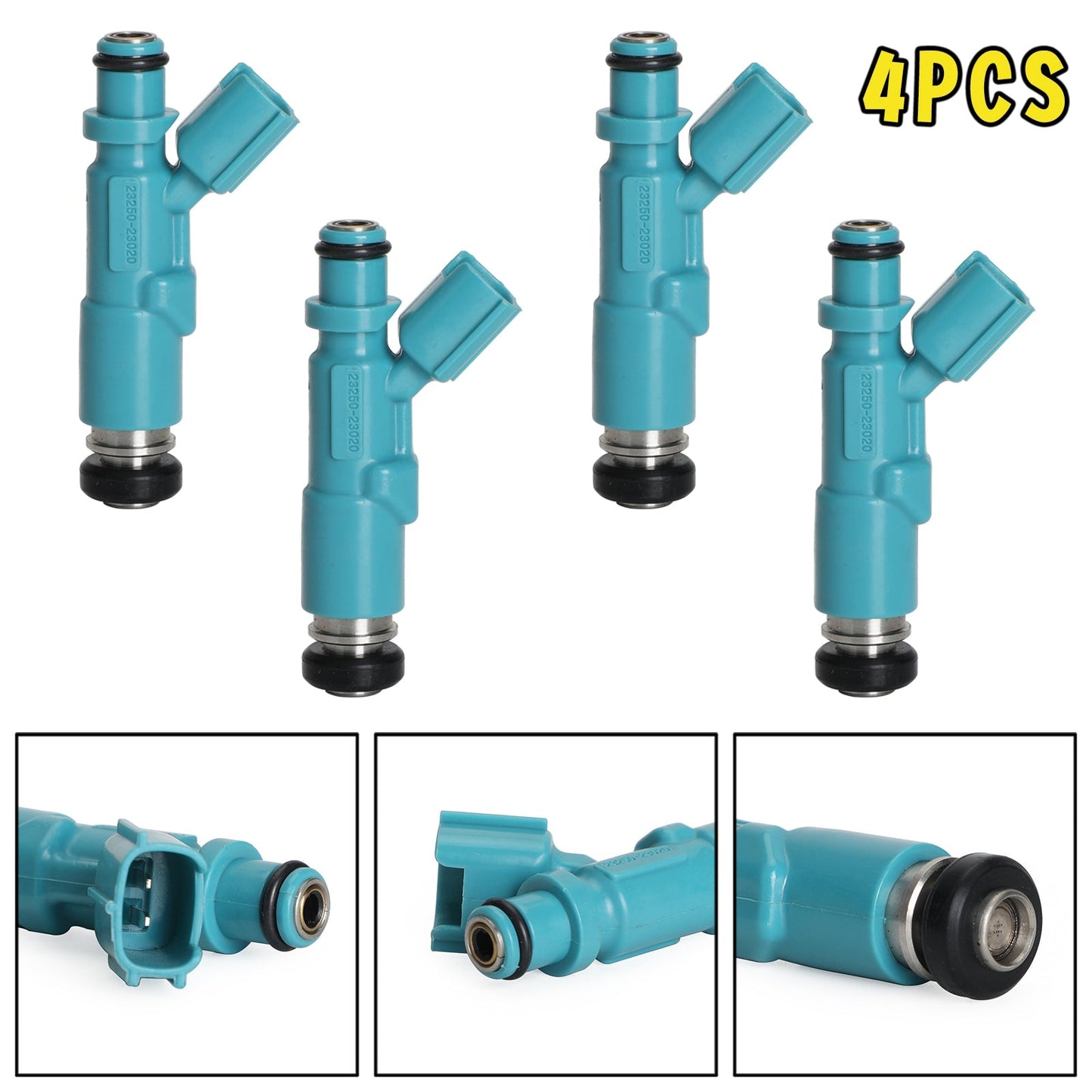 Toyota Yaris Vitz 1999-2005 (1.0L, 1.3L), 4 inyectores de combustible (23250-23020, 23209-29015)