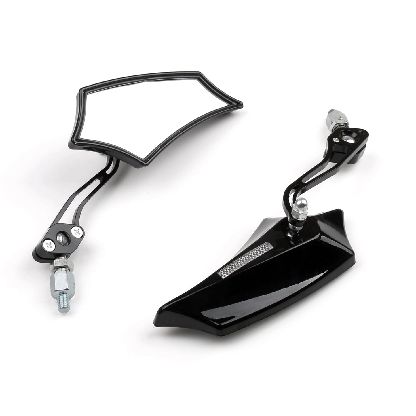 Rétroviseurs pour moto, chopper, cruiser, street, dirt bike, 8 mm, 10 mm