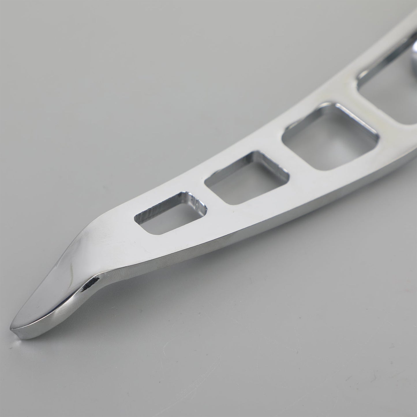 Extensión de pie de pata de cabra cromada para motocicleta Harley Dyna 93-17