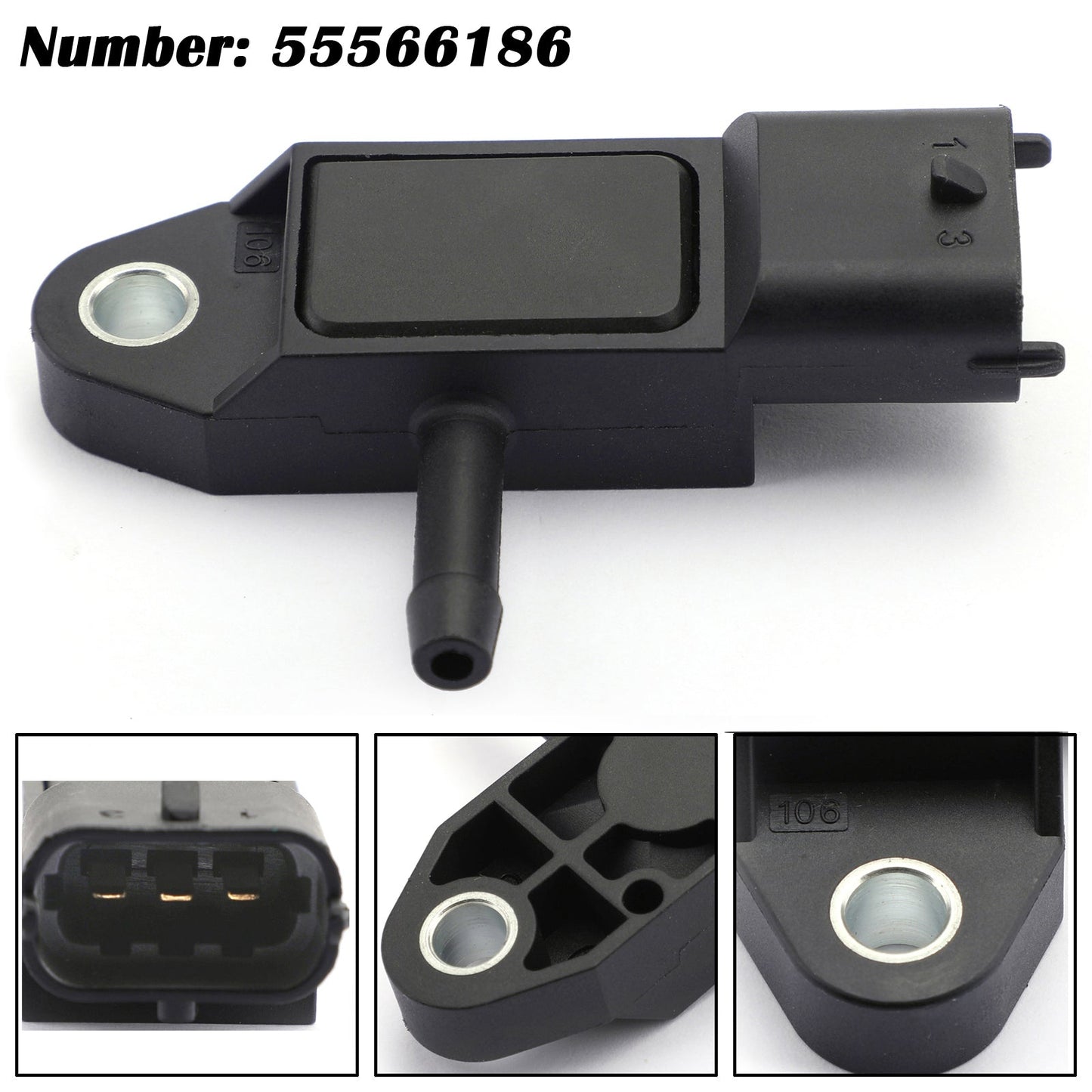 Opel Zafira Corsa Astra 1.3 1.7 2.0 CDTI DPF Pressure Sensor 55566186