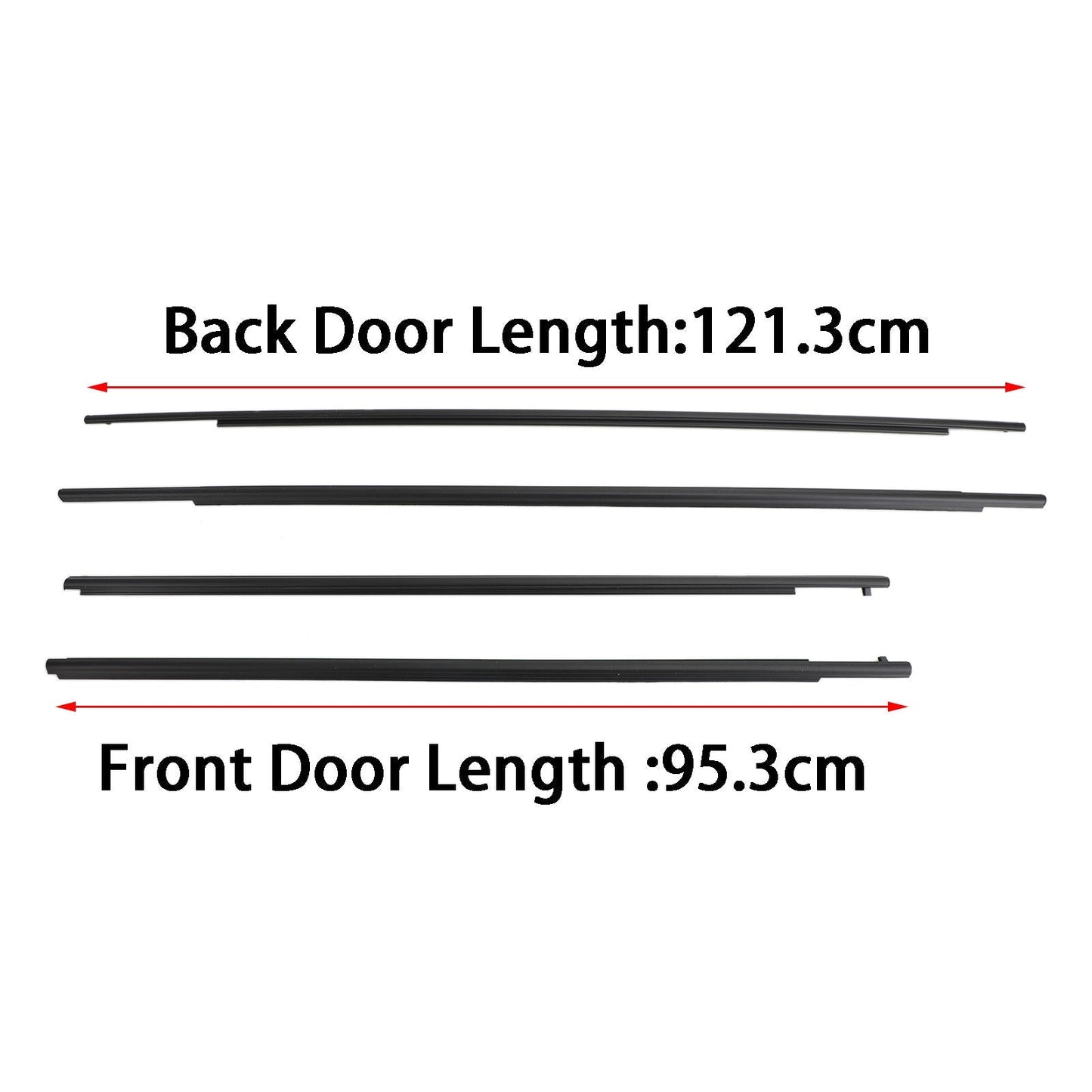 Joint d'étanchéité pour vitres de voiture Toyota Sienna 2011-2020, 68160-08020 et 68210-08020