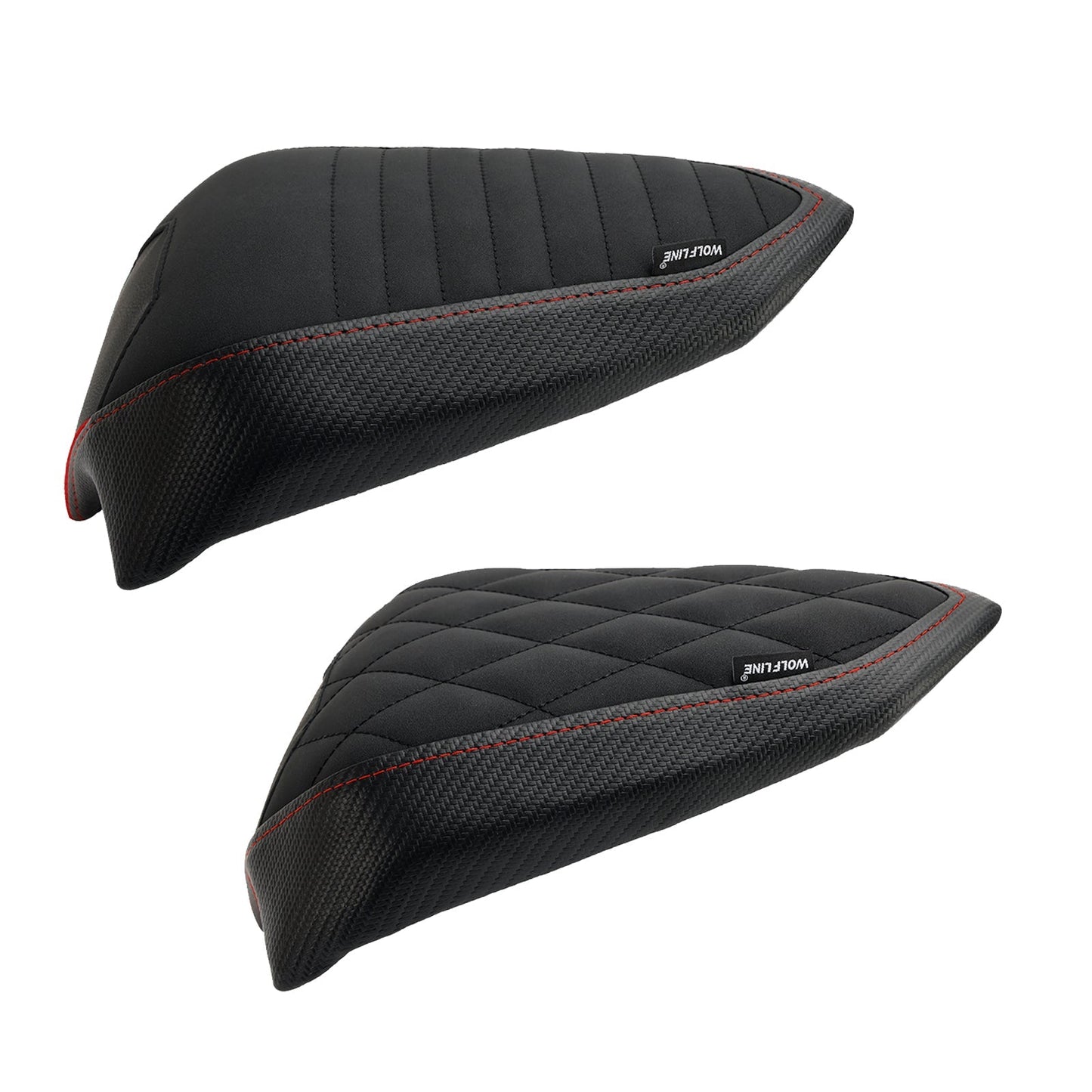 Coussin de siège arrière plat en polyuréthane pour passager, compatible avec DU Streetfighter V2 2022-2023, grille en carbone