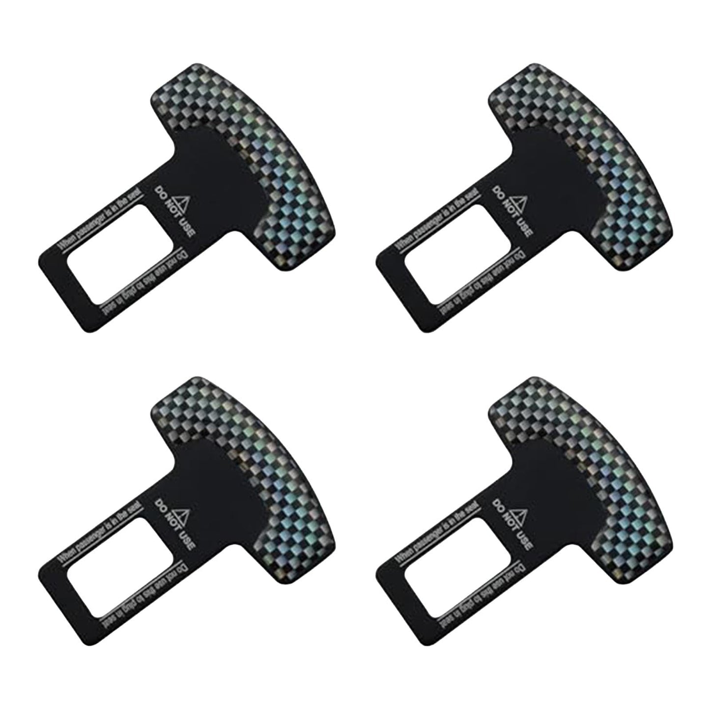 Lot de 4 clips pour ceinture de sécurité de voiture, silencieux et alarme, universels, pour tous les modèles