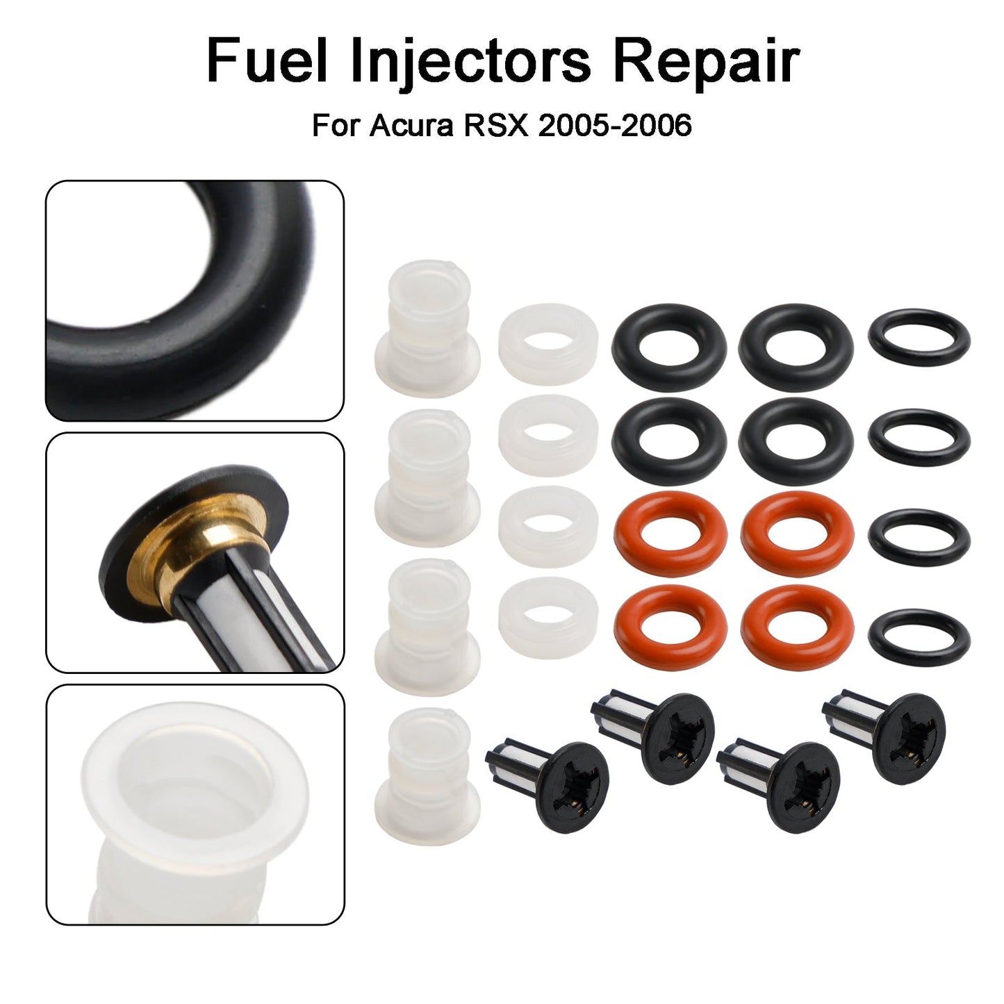 2004-2008 Acura TSX Fuel Injector Repair O-rings Seals Kit 16450-PRB-A01