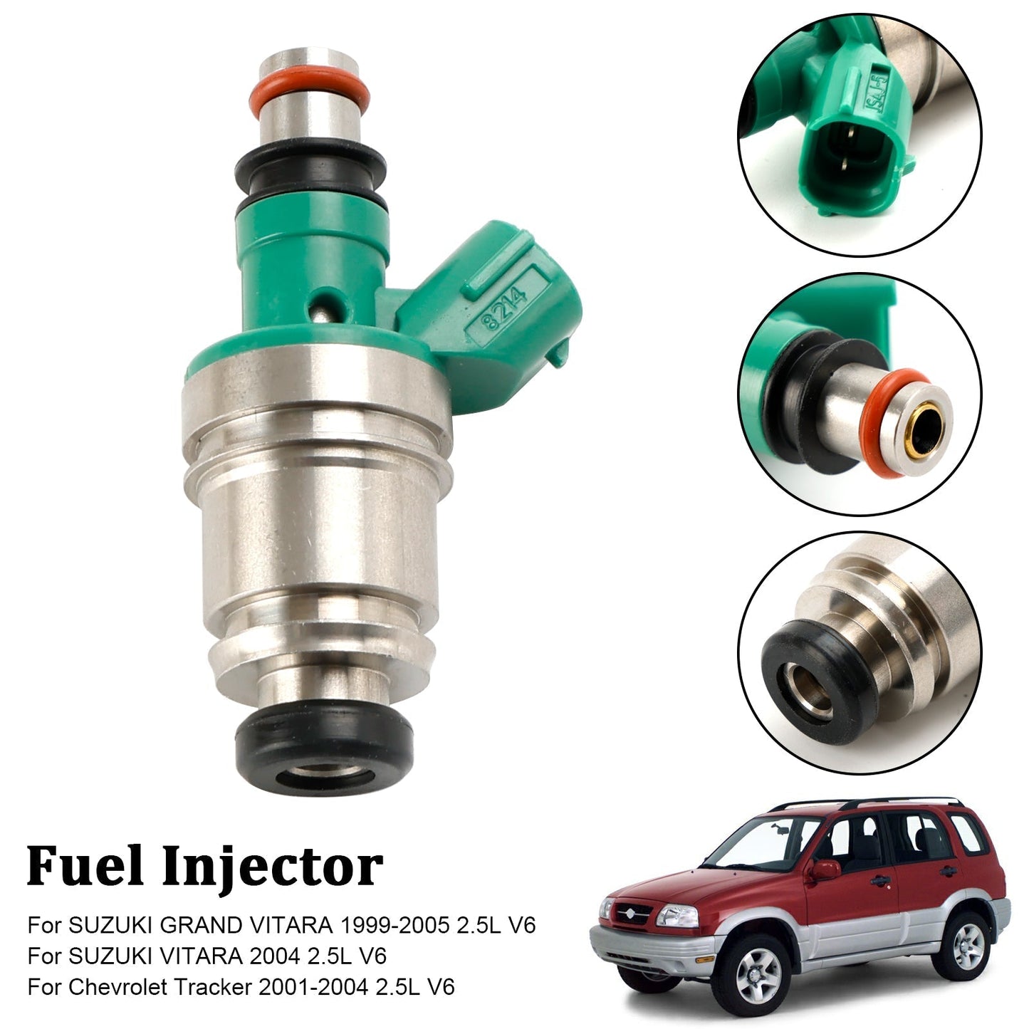 2004 SUZUKI VITARA 2.5L V6 Fuel Injector 15710-67D00 JS4J-5