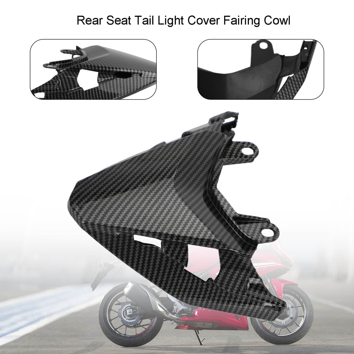 Capot de carénage de feu arrière pour Honda CBR500R 2019-2021 en carbone