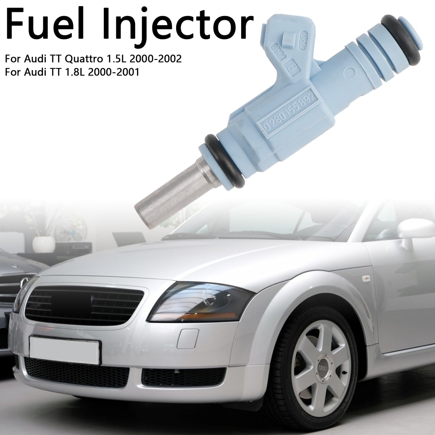 2000-2002 Audi TT Quattro 1Pcs Fuel Injector 0280155892 0280155893