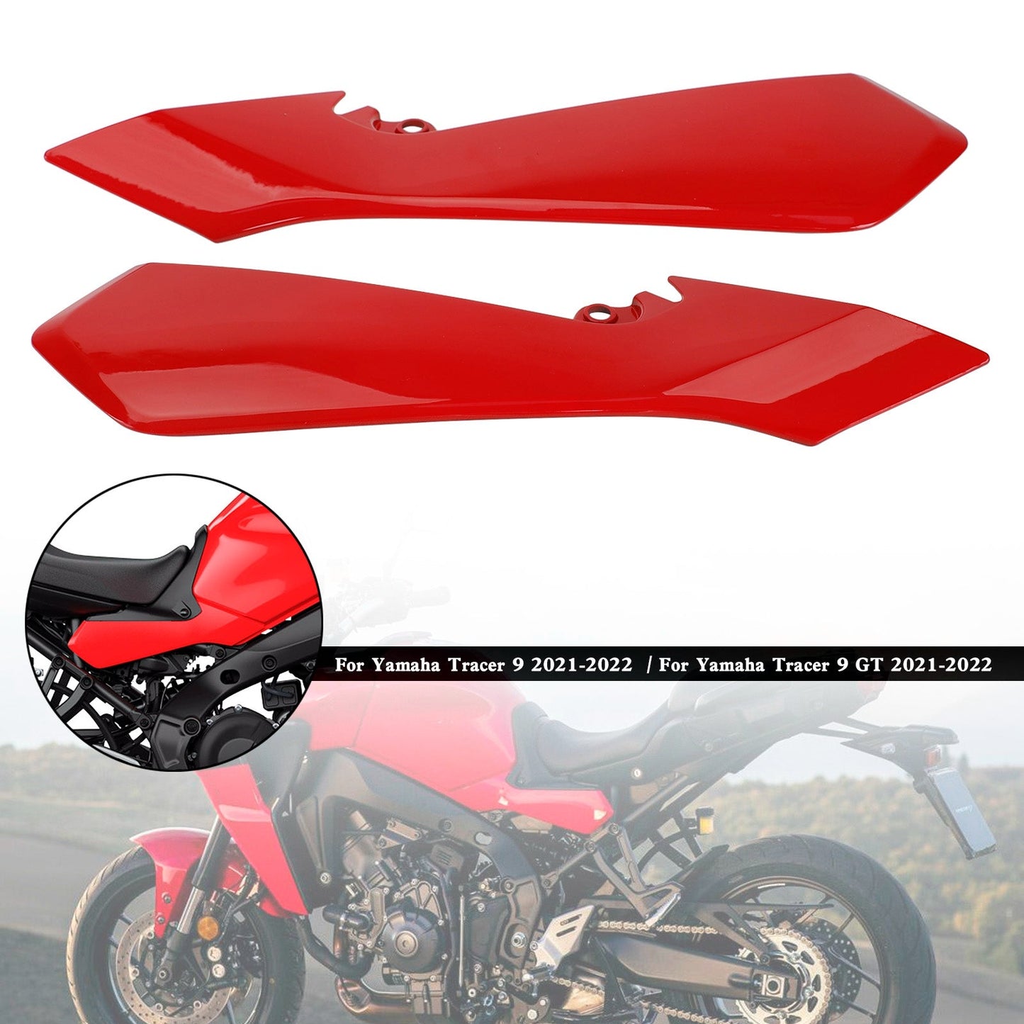 Capot de carénage de siège arrière latéral pour Yamaha Tracer 9 GT 2021-2022