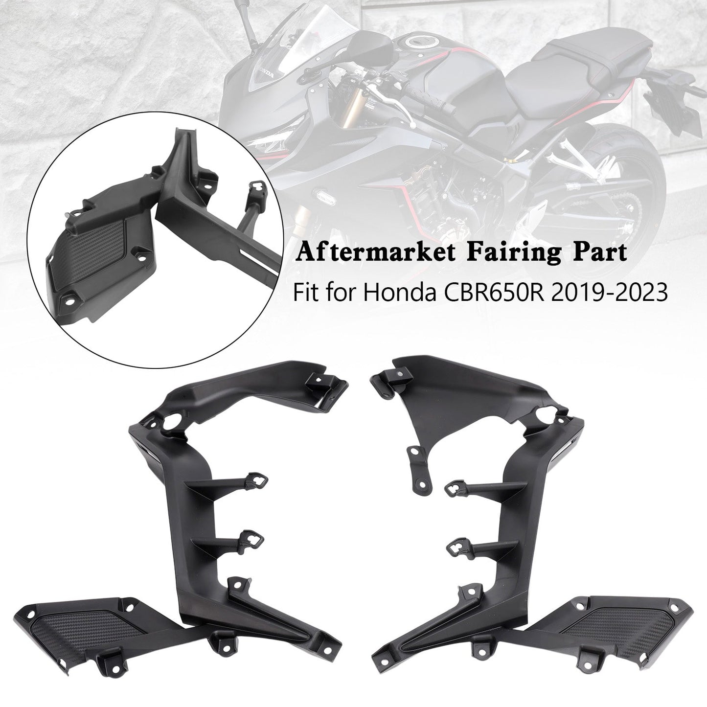 Panel de cubierta de marco lateral sin pintar para Honda CBR650R 2019-2023