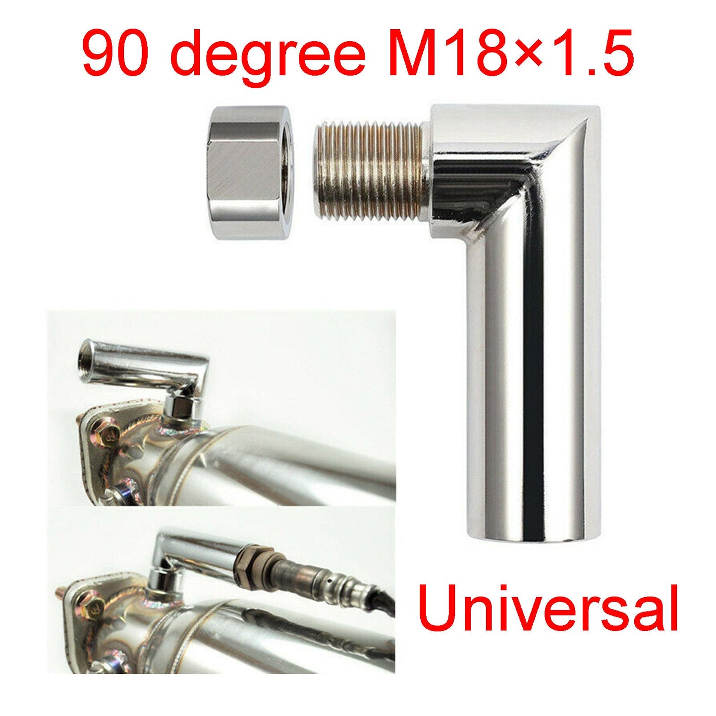Oxygen Spacer Sensor M18*1.5 Angled Extender 90 Degree O2 Bung Extension