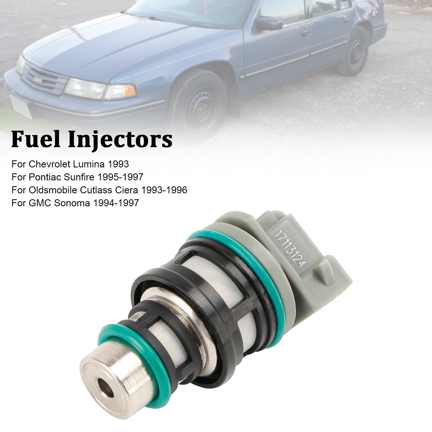 Inyectores de combustible Chevrolet Cavalier 1992-1997 (1 unidad): 17113124, 17113197 y 17112693