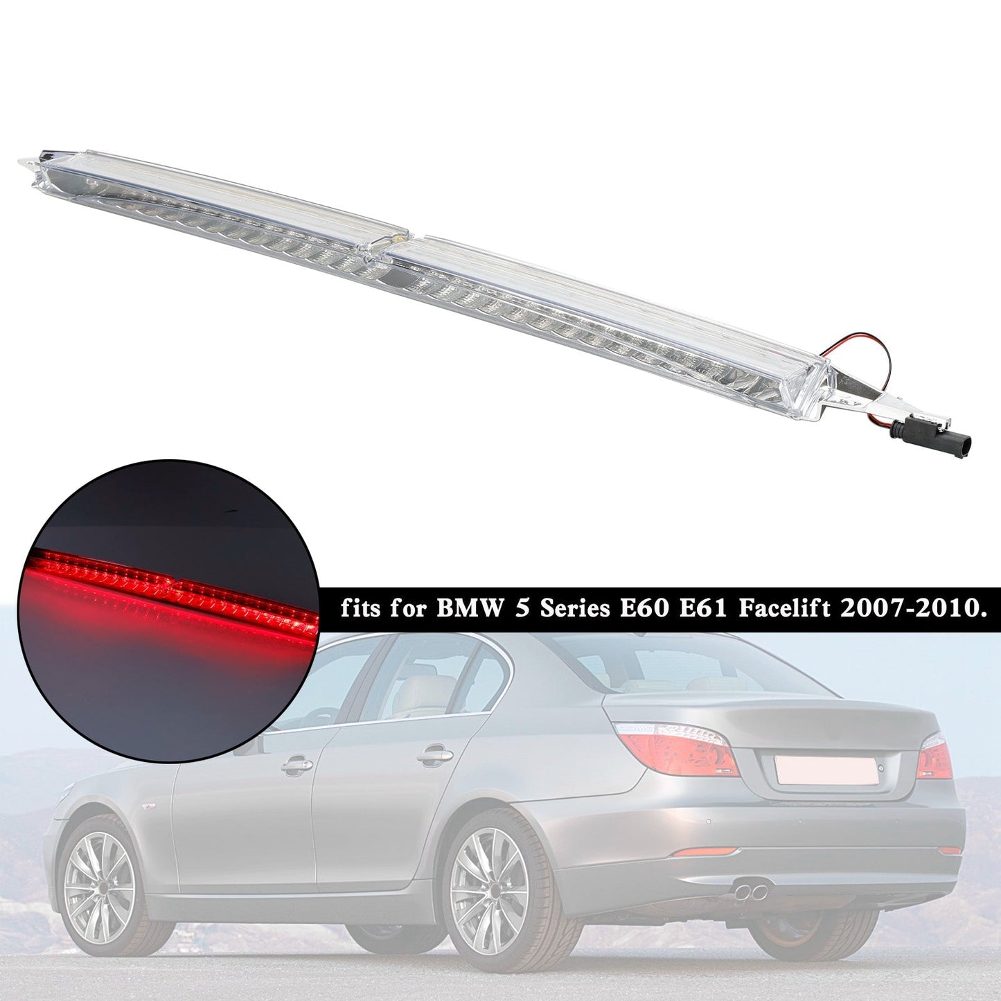 Troisième feu stop 63256925902 63257145667 pour BMW Série 5 E60 E61 Facelift 2007-2010