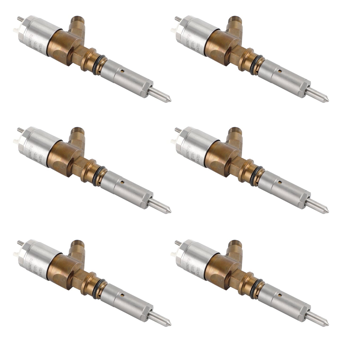 Inyectores de combustible para excavadoras CAT 320D, 312D, 313D, 321D y 323D (6 unidades, 3264700, 10R-7675)
