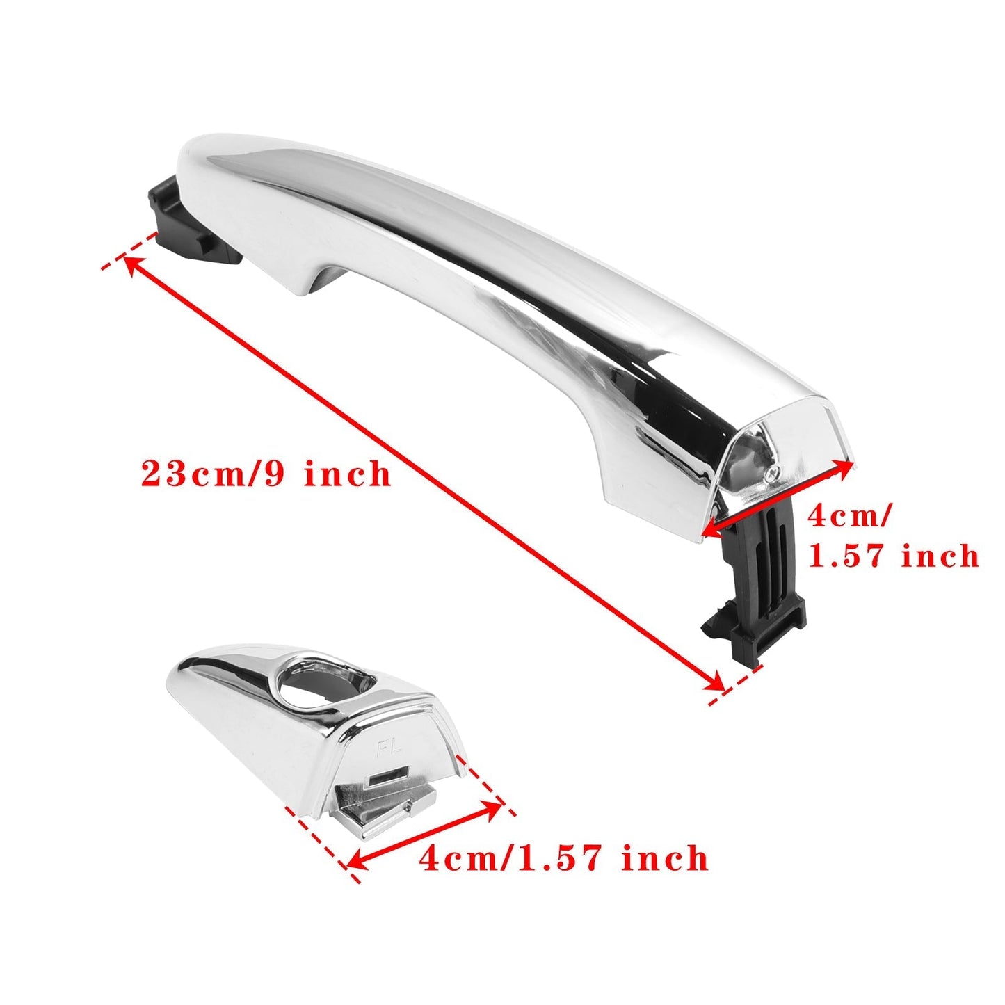 Poignées de porte extérieures avant gauche pour Hyundai Sonata 2015-2019 (côté conducteur) 15759578 82651C1110
