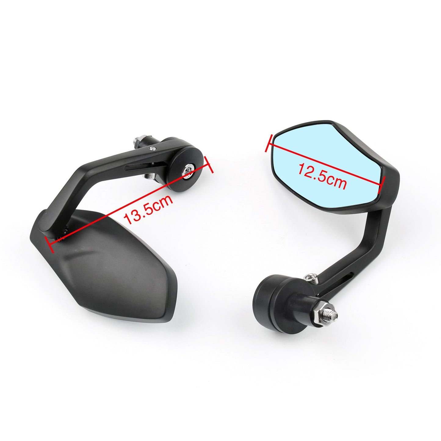 Rétroviseur latéral en aluminium de 7/8" et 1" pour guidon de moto