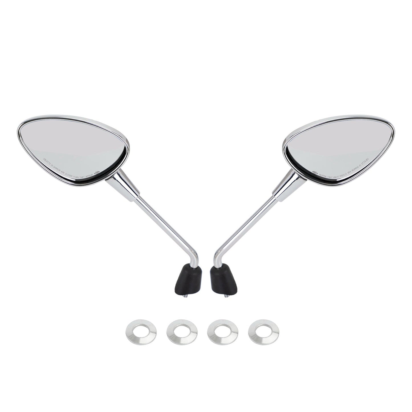 Paire de rétroviseurs chromés pour Vespa GTS HPE, Sprint, Primavera, 50, 125, 150, Elettrica
