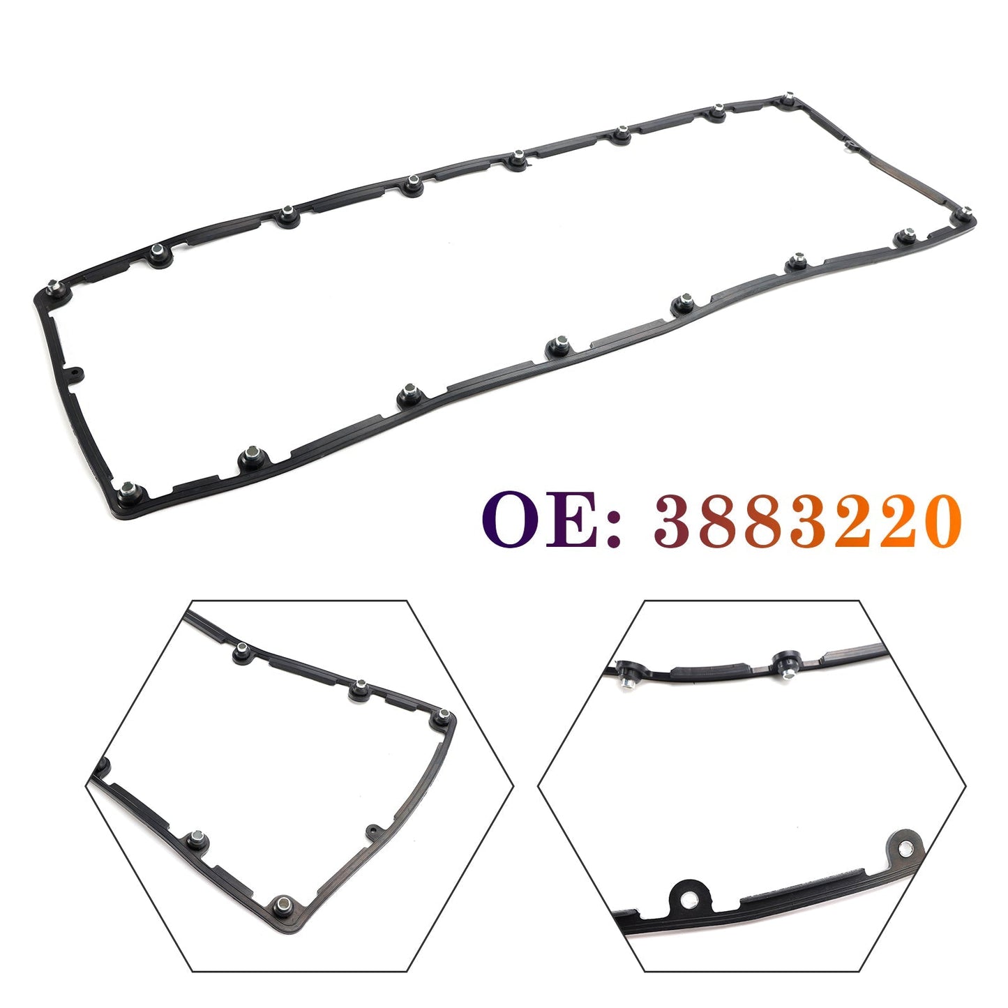 Joint de couvercle de culbuteur/couvercle de soupape 3883220 pour Cummins M11 L10 ISM