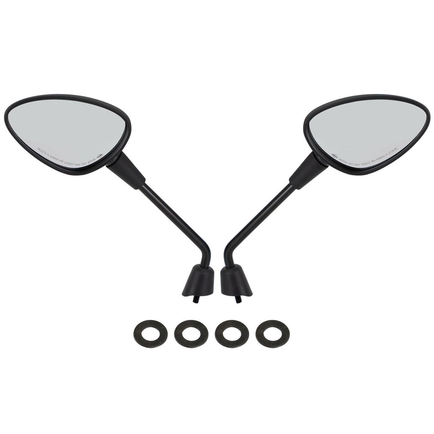 Paire de rétroviseurs noirs pour Piaagio/Vespa Sprint 50/125/150 cc 2T/4T (2014+)