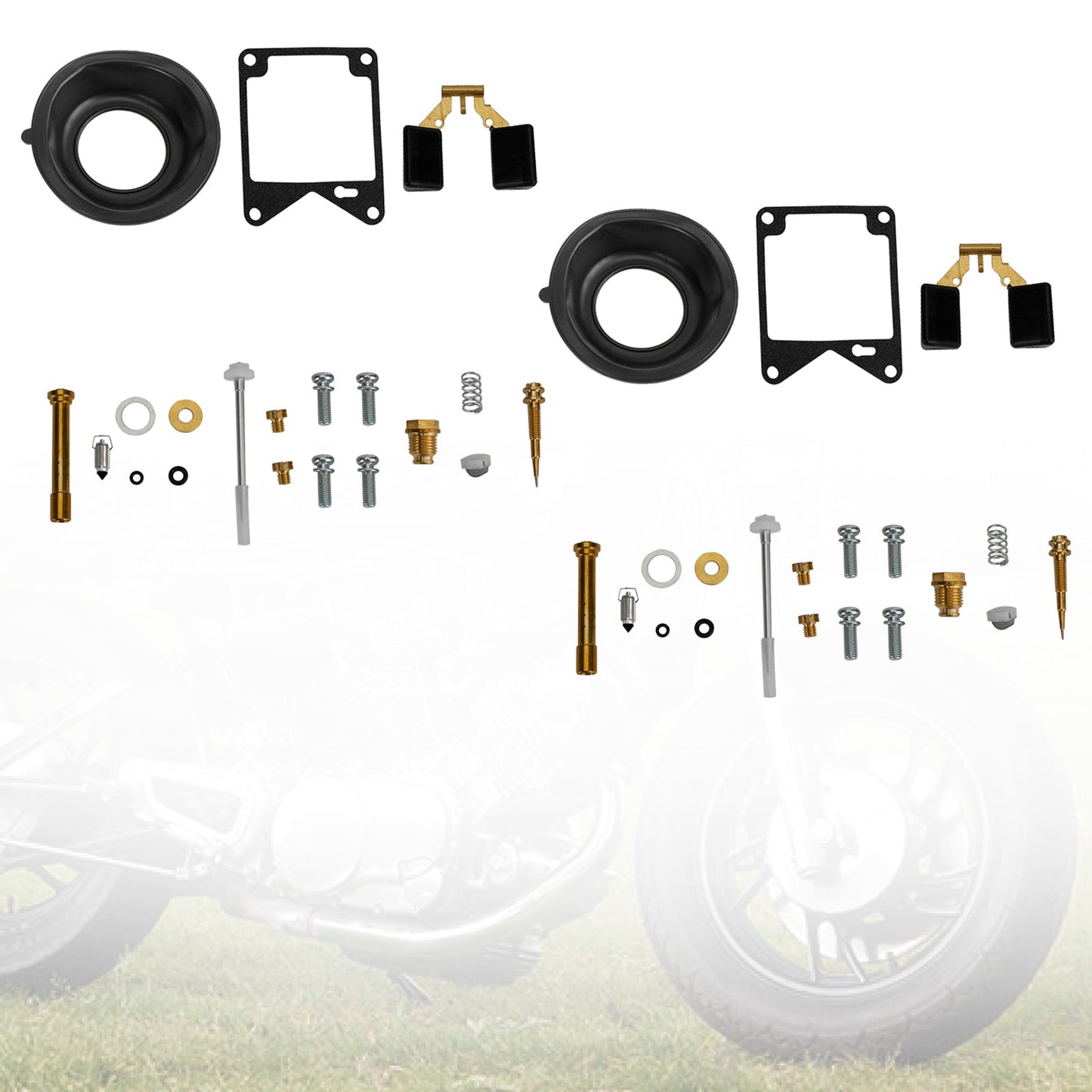 Kit de reparación y reconstrucción de carburador de 2 piezas para Yamaha Virago 750 XV750 1981-1983