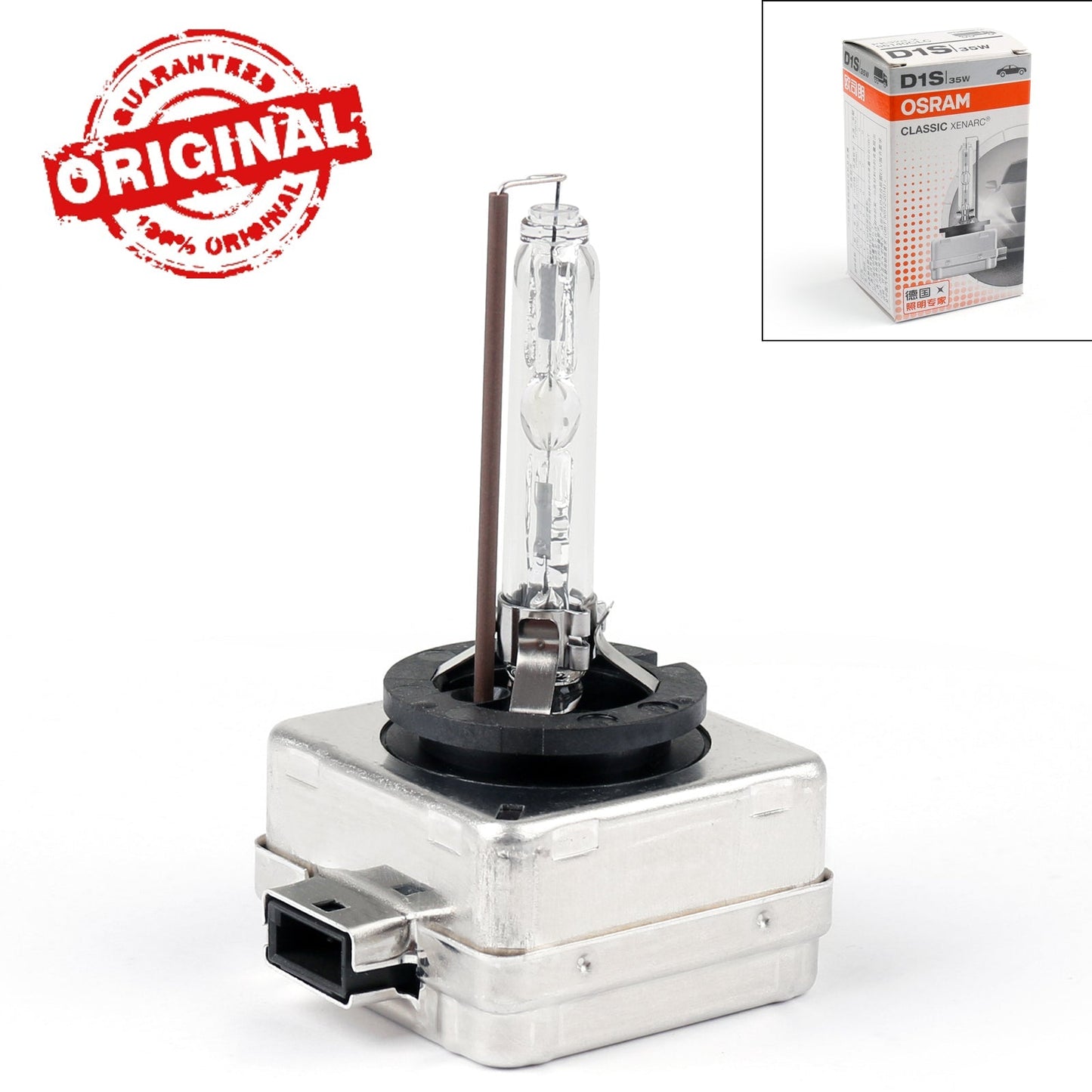 Nueva lámpara de faro de xenón HID original OSRAM Xenarc D1S 66144 de 4300 K.