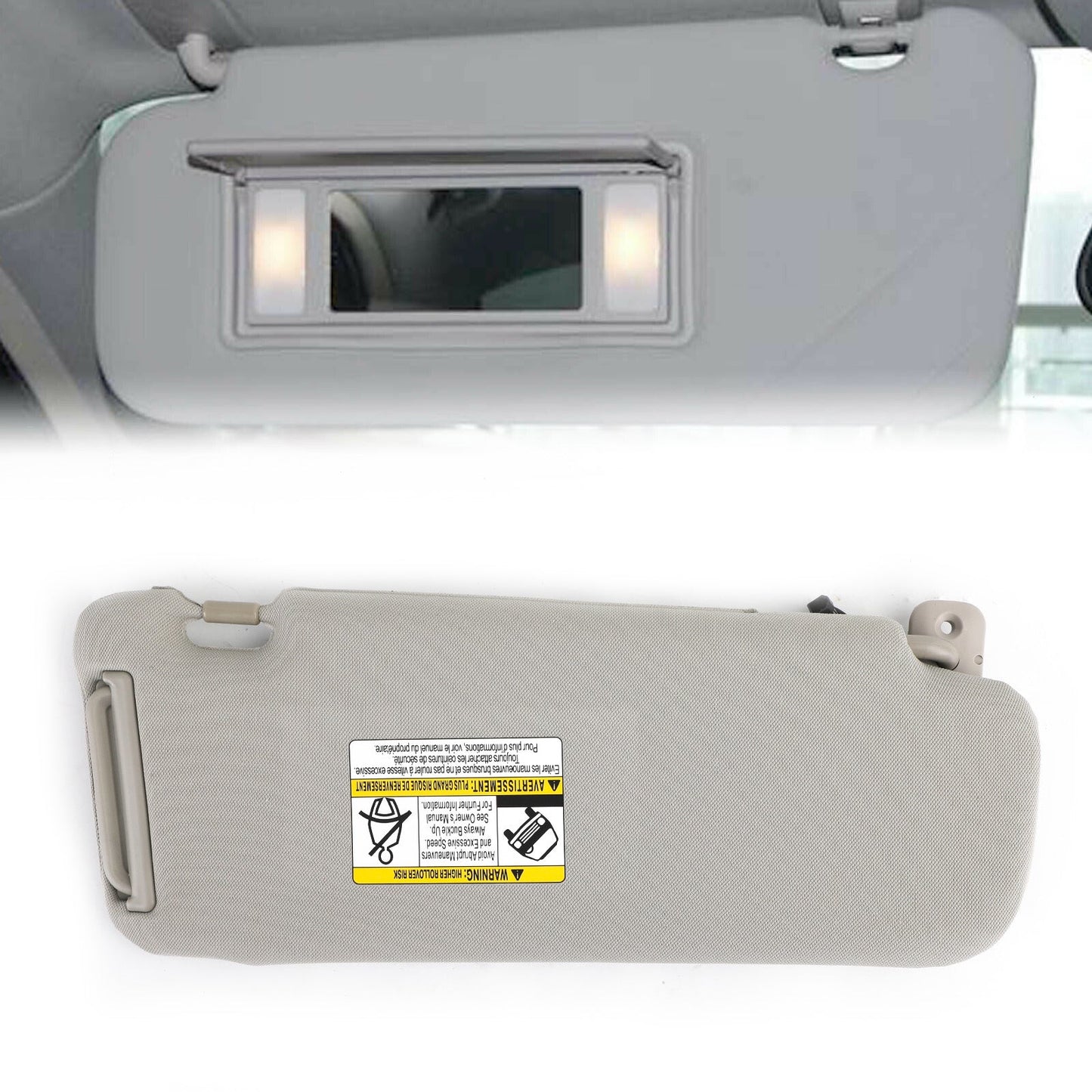 2010-2015 Mazda CX-9 TDY169320 Left Driver Side Gray Sun Visor