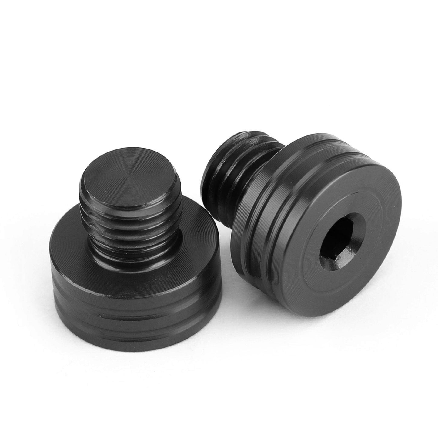Bouchons de rétroviseur noirs M10 x 1,25 mm pour Yamaha MT-09 Tracer 700 NMAX150 TMAX530