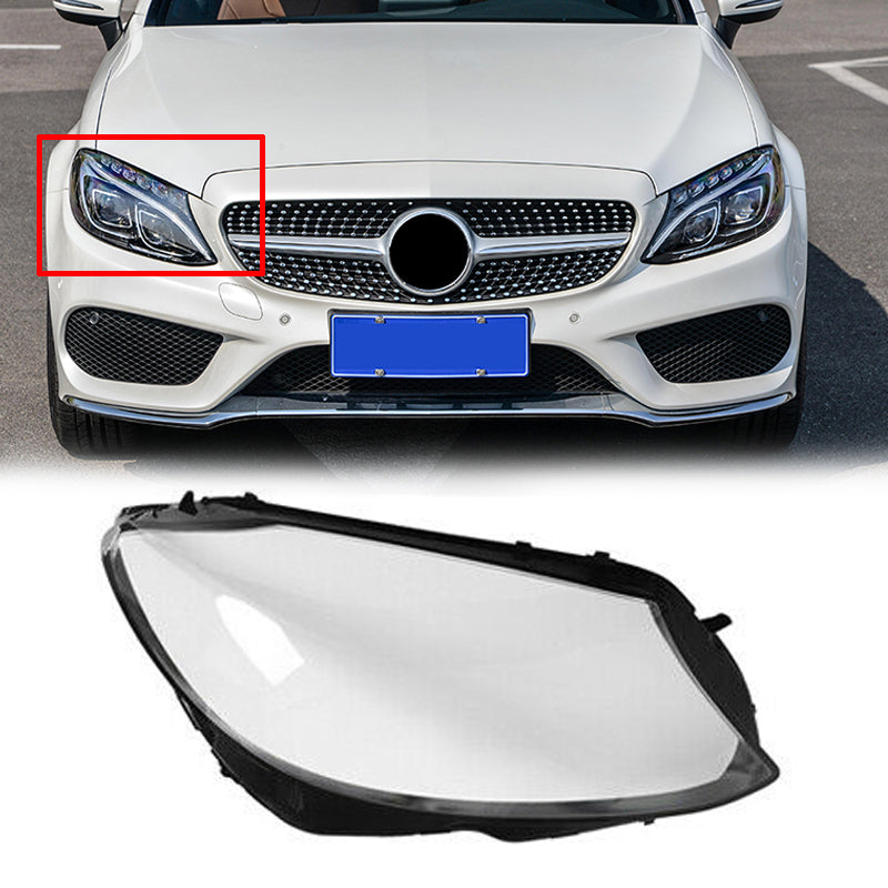 Couvercle de phare gauche pour Benz W205 C180 C200 C300 15-18