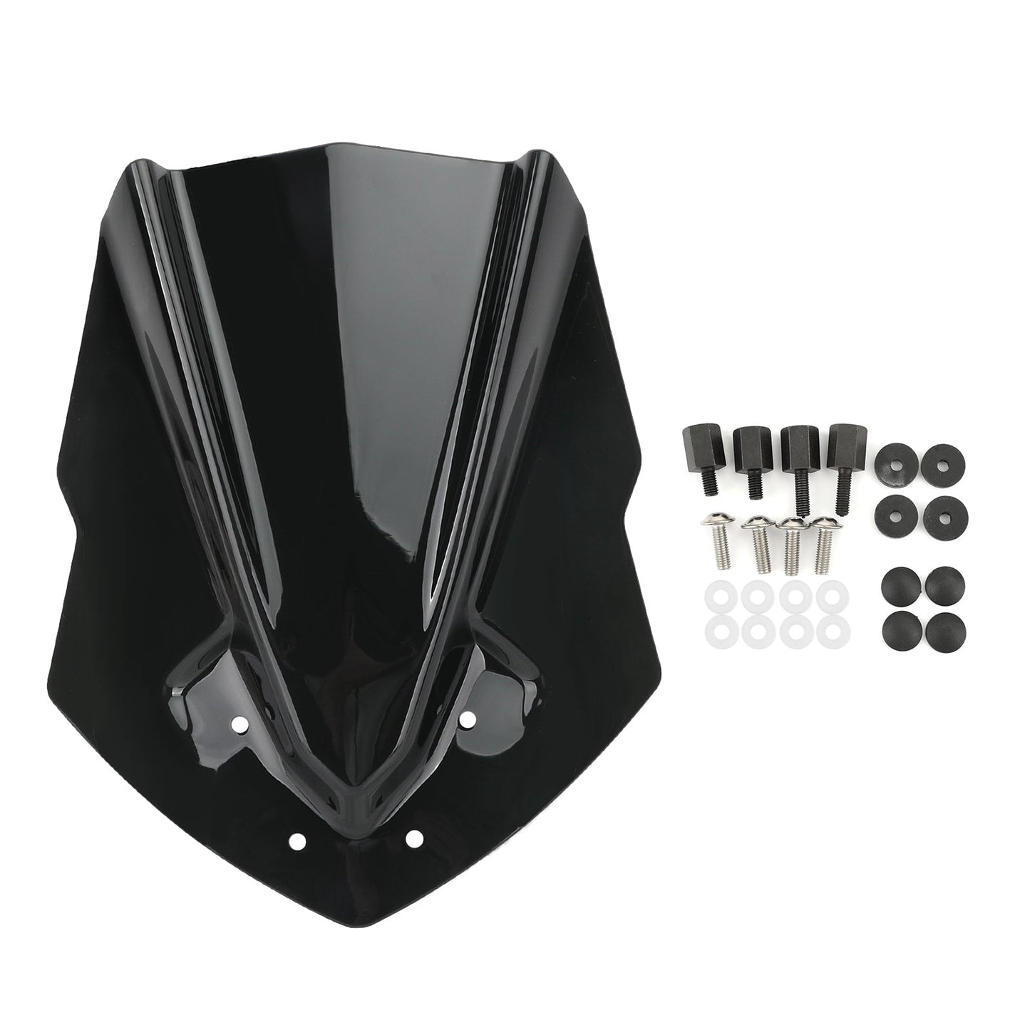 Pare-brise moto ABS pour Yamaha MT125 2015-2019, noir