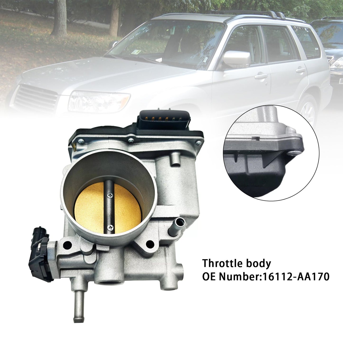 Subaru Forester 2,5 L 2006-2008 avec corps de papillon turbo 16112-AA170