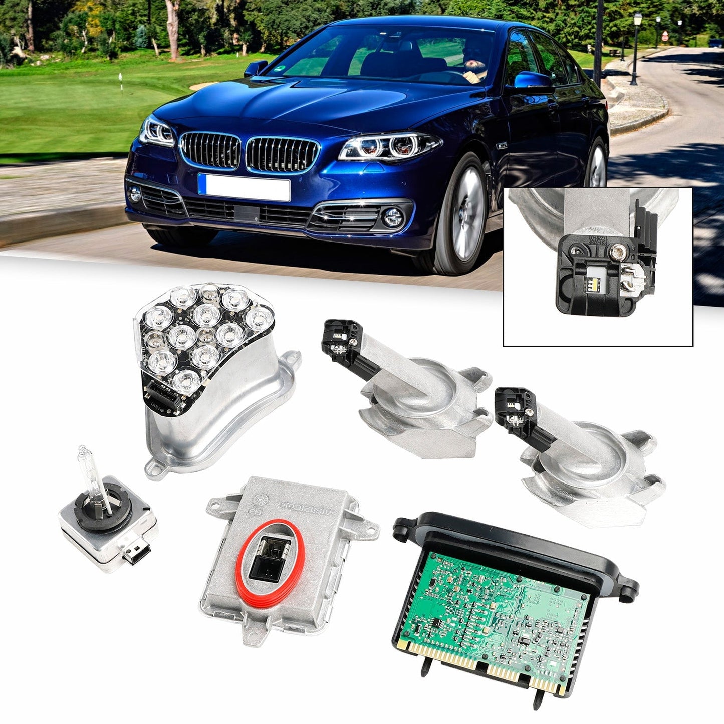 Kit de ballast au xénon AFS 7237647 7316217 pour BMW Série 5 528i 535i 550i 2011-2013