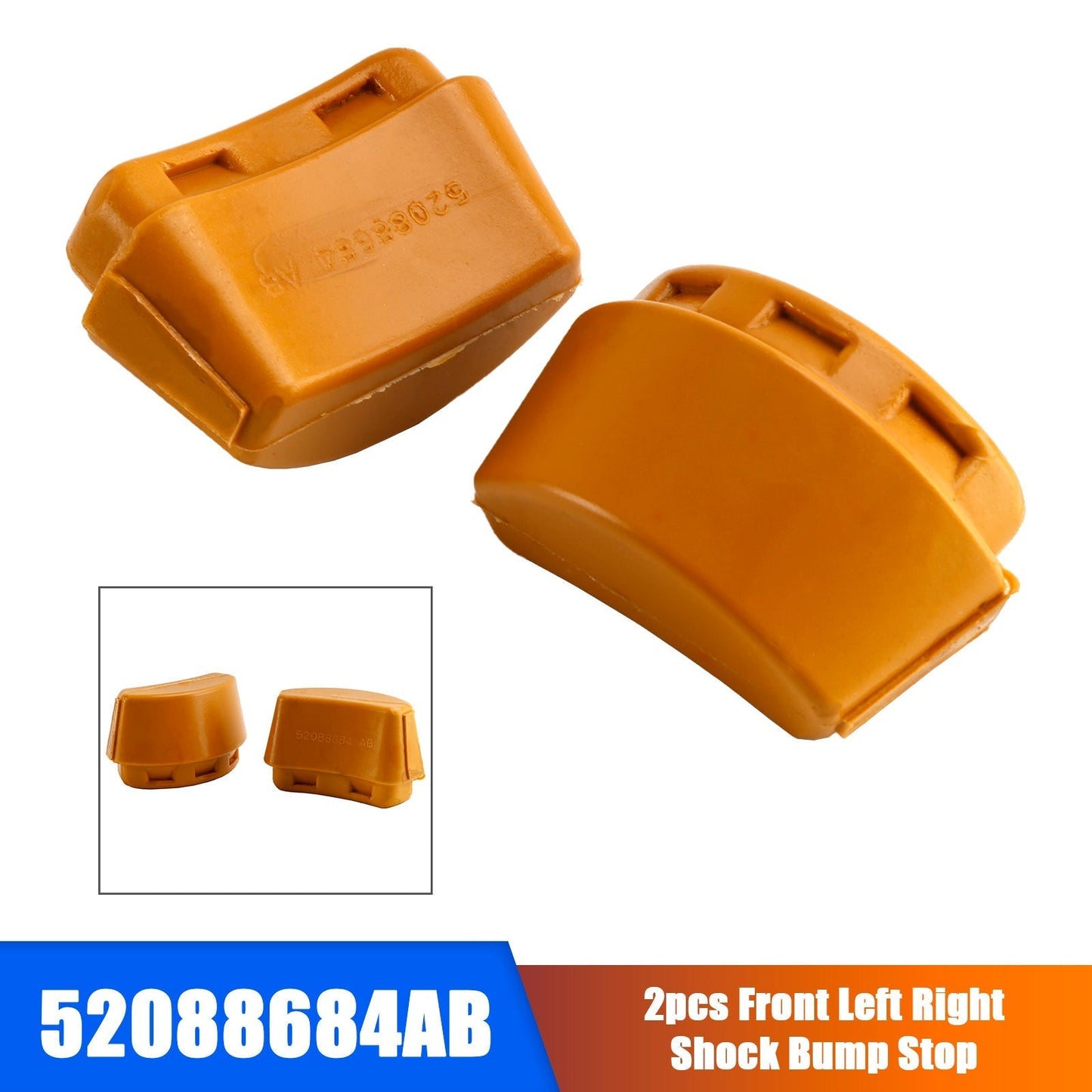2 piezas de amortiguadores delanteros izquierdo y derecho para Jeep Liberty KJ 2002-2007 (52088684AB)