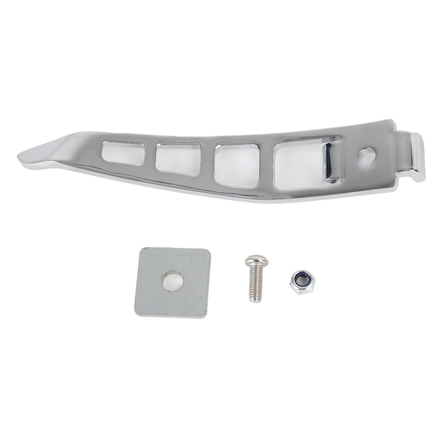 Extensión de pie de pata de cabra cromada para motocicleta Harley Dyna 93-17