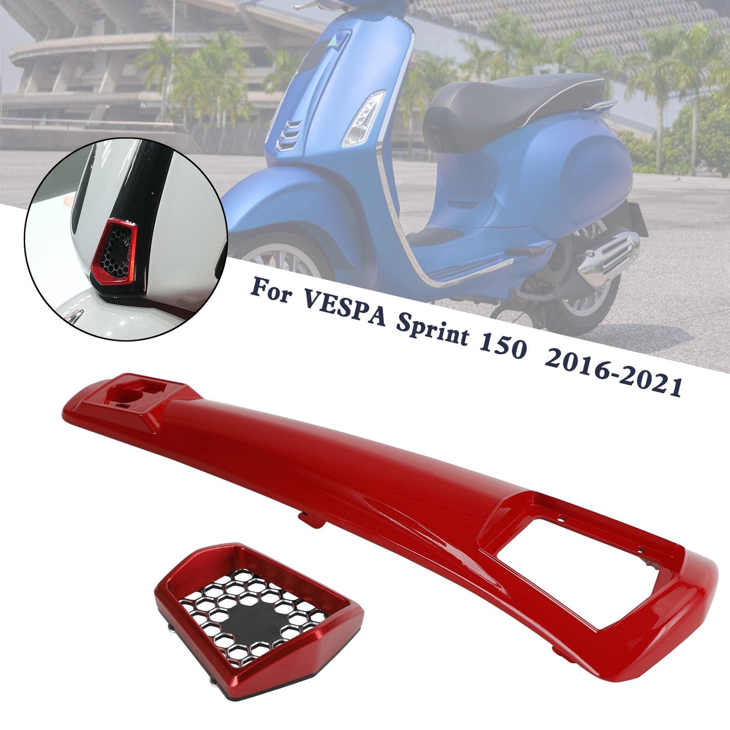 Carénage de couvercle de klaxon de direction pour VESPA Sprint Primavera 125/150 2014-2021