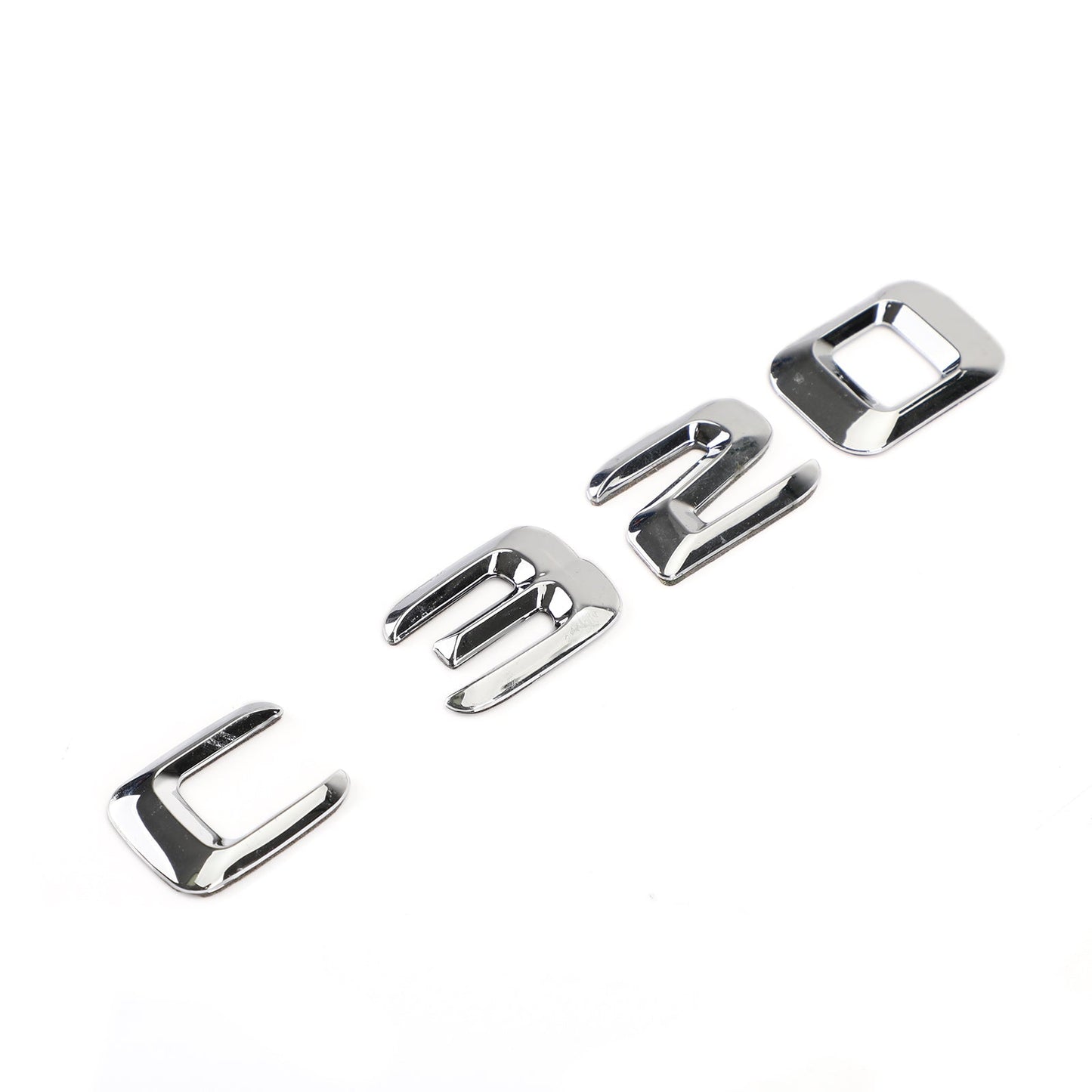 Emblème de coffre arrière, plaque signalétique, lettres et chiffres, compatible avec Mercedes C320, chromé