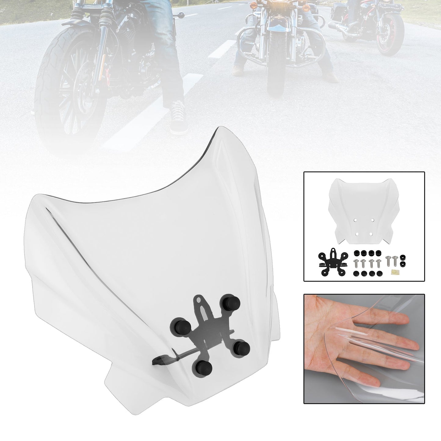 Pare-brise ABS pour moto Benelli 502 C 2019-2021